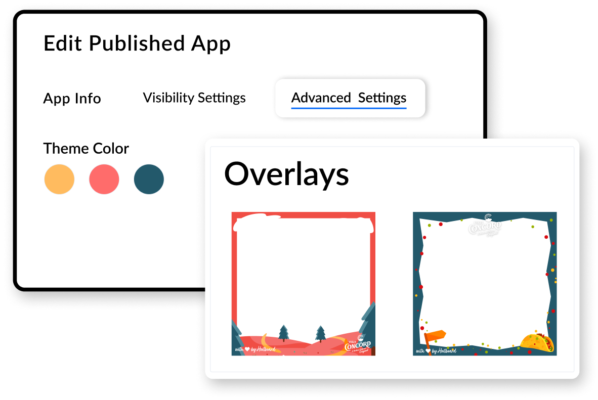 overlays for an app
