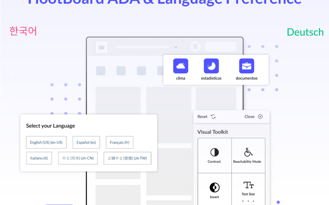 HootBoard for all with HootBoard ADA & Language Preference