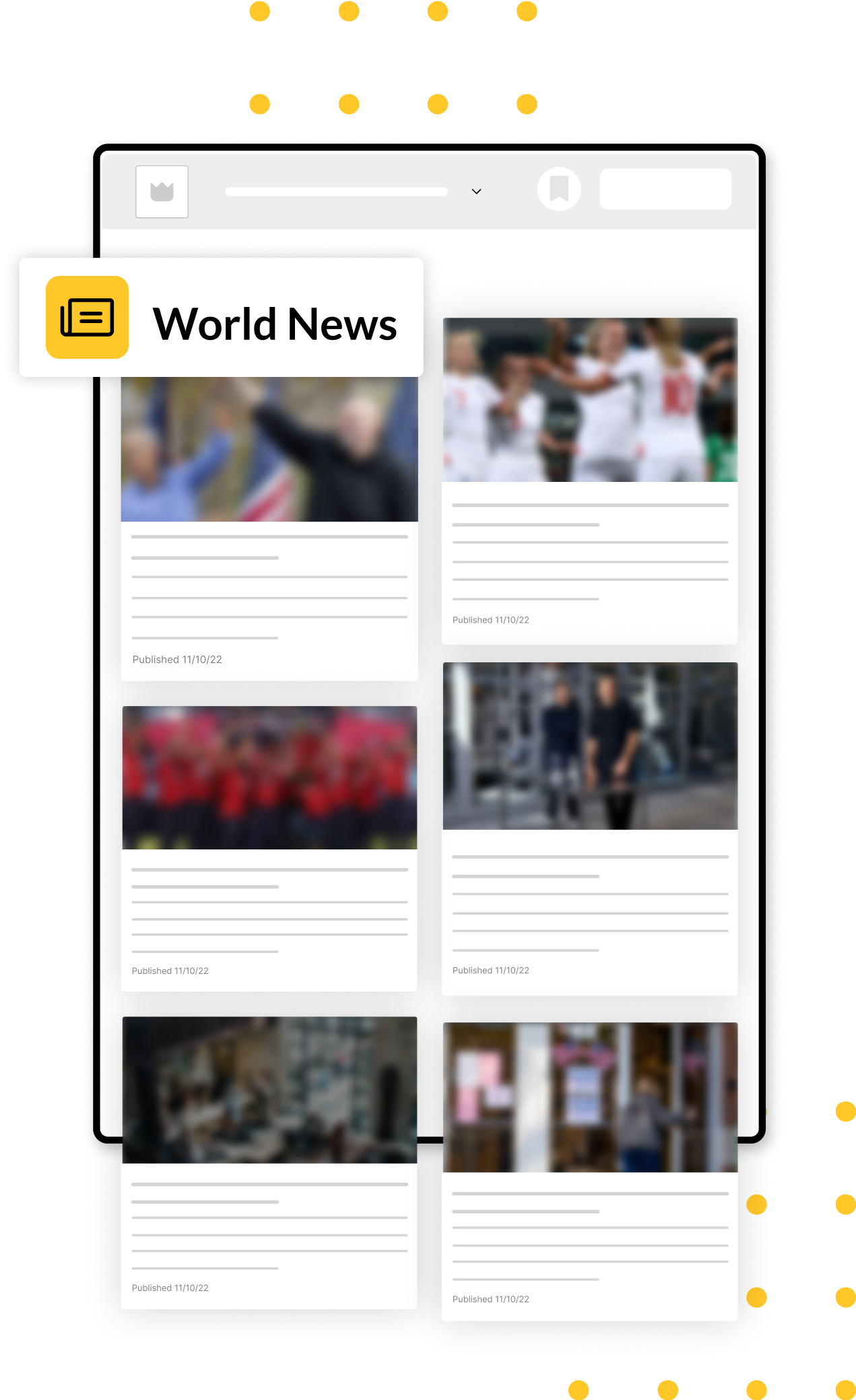 RSS Feed on screens