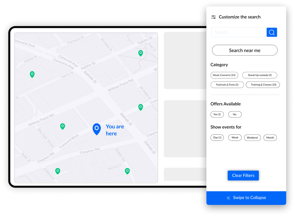 HootBoard CityGuide: Customize your search