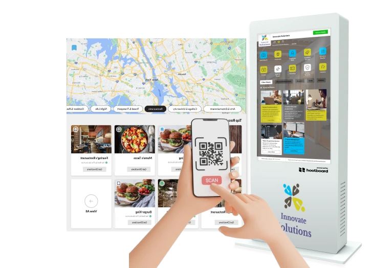 qr-to-phone people interactive with a mobile device