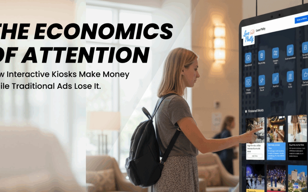 The Economics of Attention: How Interactive Kiosks Make Money While Traditional Ads Lose It