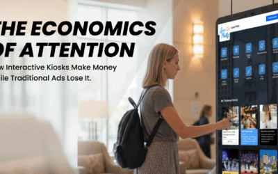 The Economics of Attention: How Interactive Kiosks Make Money While Traditional Ads Lose It