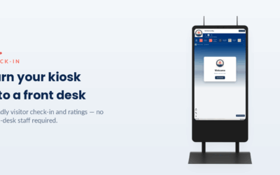 Turn any kiosk into a friendly front desk with Check-In by HootBoard